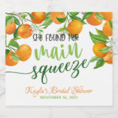 彼女の大切な人を見つけた - オレンジ -  スパークリングワインラベル (シングルラベル)