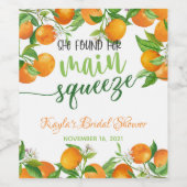 彼女の大切な人を見つけた - オレンジ - ワインラベル (シングルラベル)