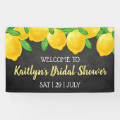 彼女の大切な人を見つけた！ レモン ブライダルシャワーのお祝い 横断幕 (横)