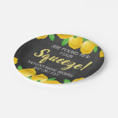 彼女の大切な人を見つけた！レモン ブライダルシャワーパーティー ペーパープレート (アングル)