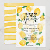 彼女の大切な人を見つけた レモン BOHO サマー インビテ 招待状 (正面/裏面)