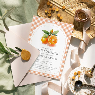 彼女の大切な人 オレンジ色の結婚前お披露目パーティー 招待状