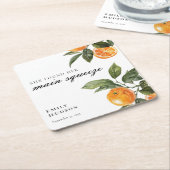 彼女の大切な人 ブライダルシャワー スクエアペーパーコースター (アングル)