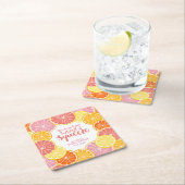 彼女の大切な人 ブライダルシャワー スクエアペーパーコースター (インサイチュ)