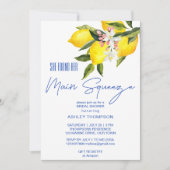 彼女の大切な人、レモンの結婚前のお披露目パーティーがあった 招待状 (正面)
