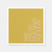 彼女の大切な人 現代の結婚前お茶会 スタンダードカクテルナプキン (正面)