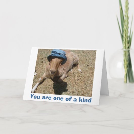 彼女の太陽の帽子のマリリン、種類の1才です サンキューカード (正面)