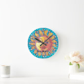 彼女の太陽 ラウンド壁時計 (ホーム)