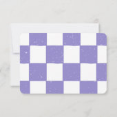 彼女の女の子のためのチェスの誕生日カスタムパーティー写真 招待状 (裏面)