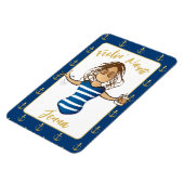 彼女の女の子の旅行クルーズおもしろいドアのために マグネット (左側)