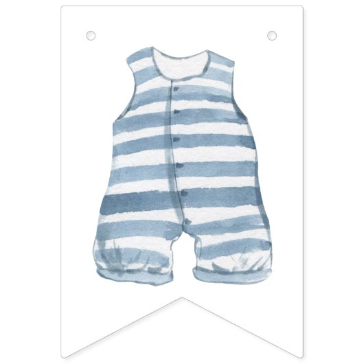 彼女の女の子の男の子ジェンダーは埃っぽいピンクの青を明かす バンティングフラッグ (第1の旗)