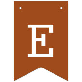 彼女の女の子の男の子ジェンダーは茶色のサンゴを明かす バンティングフラッグ (第3の旗)