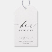 彼女の好意を受けお気に入りのた ギフトタグ (正面)
