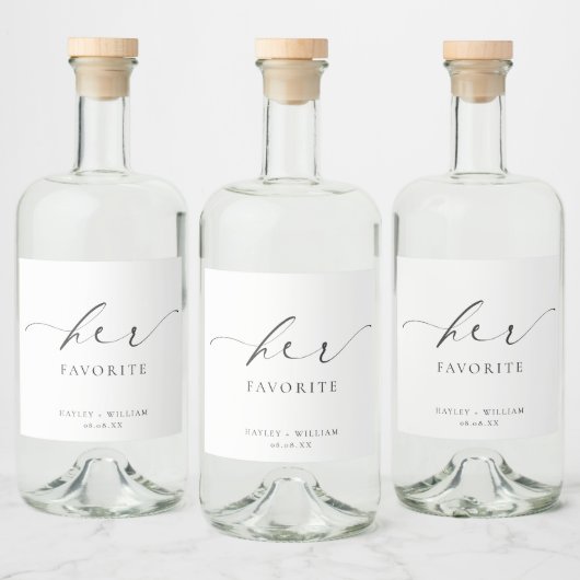 彼女の好意を受けお気に入りのた リキュールボトルラベル (ボトル)