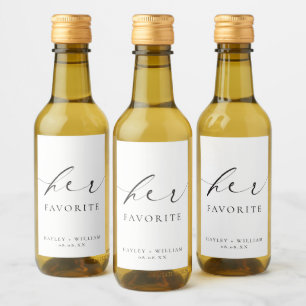 彼女の好意を受けお気に入りのた ワインラベル