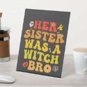 彼女の妹は魔女の兄弟ハロウィンおもしろい不気味だった 台座サイン (インサイチュ)