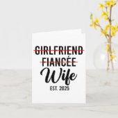 彼女の婚約者の妻結婚の新郎の結婚したEst。 カード (黄色い花)