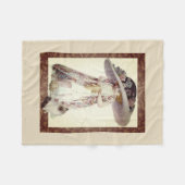 彼女の子ネコのためのミトン フリースブランケット (正面(横))