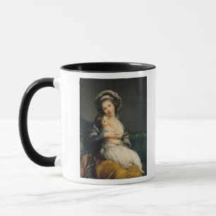 彼女の子供が付いているターバンの自画像、1786年 マグカップ