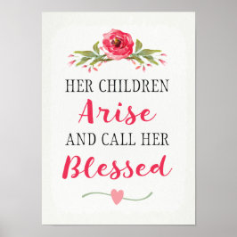 彼女の子供たちが現れ、彼女のアート賛美ポスターを呼ぶ ポスター