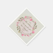 彼女の子供たちが立ち上がって彼女に電話賛美する スタンダードカクテルナプキン (角)