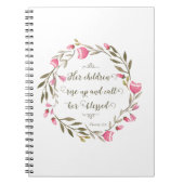 彼女の子供たちが立ち上がって彼女に電話賛美する ノートブック (正面)