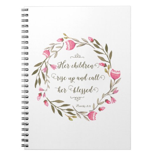 彼女の子供たちが立ち上がって彼女に電話賛美する ノートブック (正面)