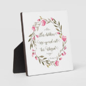 彼女の子供たちが立ち上がって彼女に電話賛美する フォトプラーク (正面)