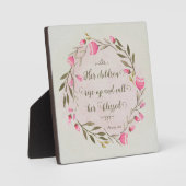 彼女の子供たちが立ち上がって彼女に電話賛美する フォトプラーク (正面)