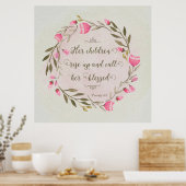 彼女の子供たちが立ち上がって彼女に電話賛美する ポスター (キッチン)