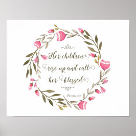 彼女の子供たちが立ち上がって彼女に電話賛美する ポスター