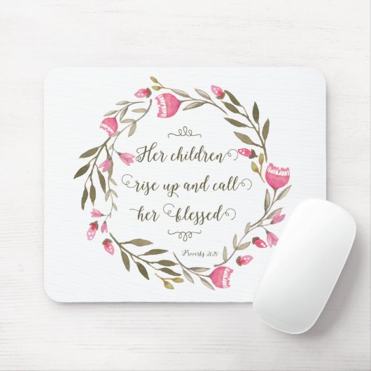 彼女の子供たちが立ち上がって彼女に電話賛美する マウスパッド (マウス)