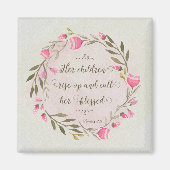 彼女の子供たちが立ち上がって彼女に電話賛美する マグネット (正面)