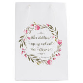 彼女の子供たちが立ち上がって彼女に電話賛美する ミディアムペーパーバッグ (正面)