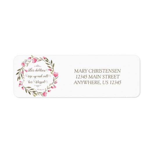 彼女の子供たちが立ち上がって彼女に電話賛美する ラベル (正面)