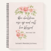 彼女の子供たちは立ち上がって、彼女を幸せな人と呼ぶ ノートブック (正面)