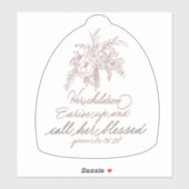 彼女の子供たちは起き上がって彼女に電話賛美する シール (シート)