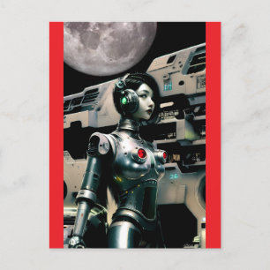 彼女の宇宙キャリアのフロンティア – Ken Gage Art ポストカード