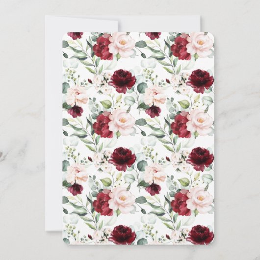 彼女の完璧な抹茶ブライダルシャワーマルサラを見つけた 招待状 (裏面)