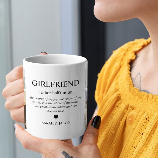 彼女の定義フォトコラージュ コーヒーマグカップ