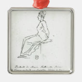 彼女の実行へのMarieアントワネットの方法 メタルオーナメント (正面)