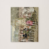 彼女の宮廷人を持つ行列のエリザベス女王一世 ジグソーパズル (縦)