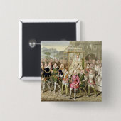 彼女の宮廷人を持つ行列のエリザベス女王一世 缶バッジ (正面&裏面)