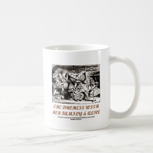彼女の家族とアリスとの公爵夫人(ワンダーランド) コーヒーマグカップ (右)