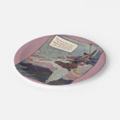 彼女の巨大なガチョウに乗っている20年代のマザー・グース ペーパープレート (アングル)