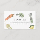 彼女の市場からウェディングギフトレジストリー エンクロージャーカード (正面)