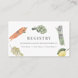 彼女の市場からウェディングギフトレジストリー エンクロージャーカード