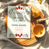 彼女の市場からフレッシュなおしゃれな結婚前パーティ 招待状