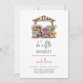 彼女の市場から撤退 ブライダルシャワー 招待状 (正面)