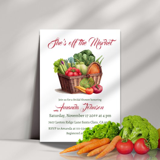 彼女の市場から Farmhouse ブライダルシャワー 招待状